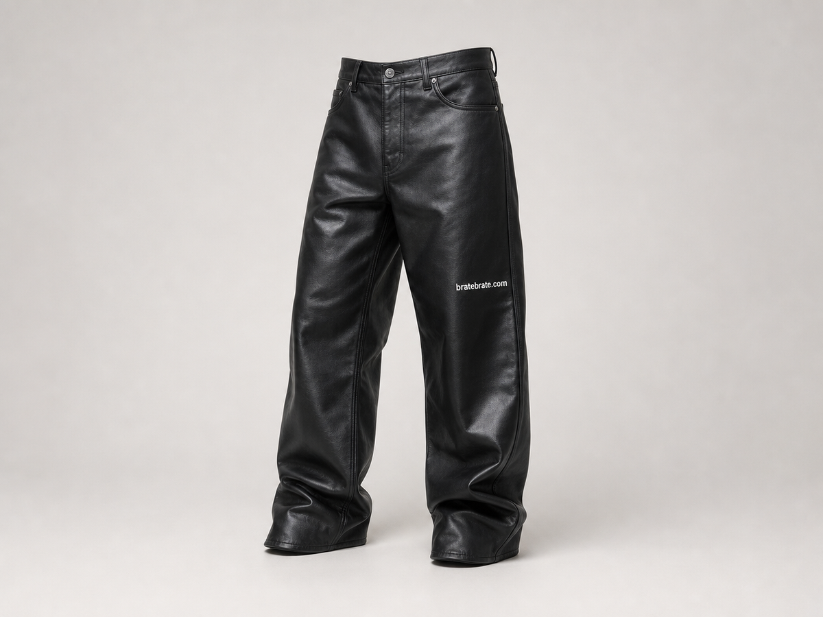 Farmerke (baggy) — crna, L