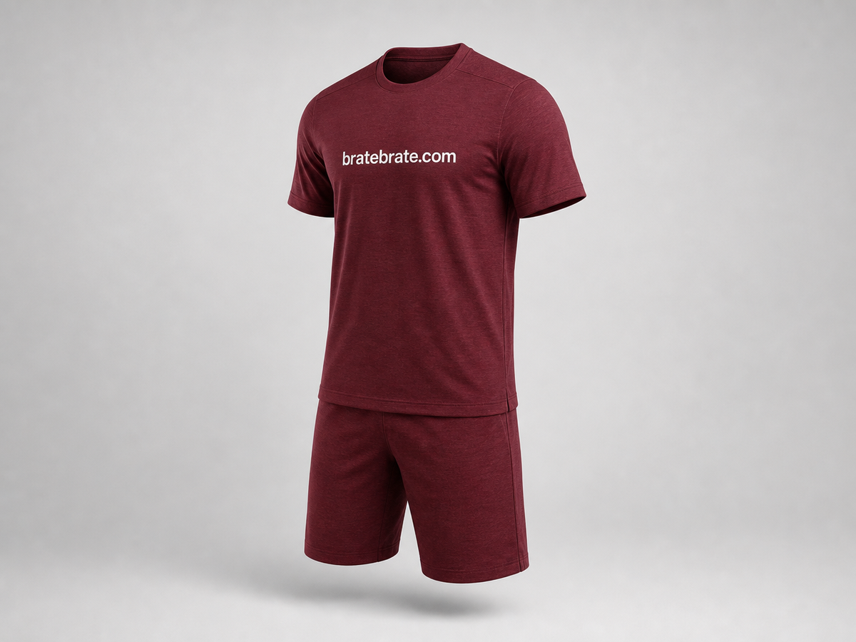 Majica kratkih rukava (sport) — bordo, XL